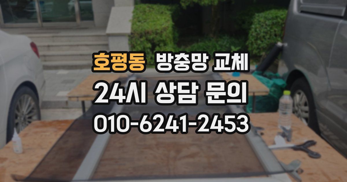 호평동 방충망 교체