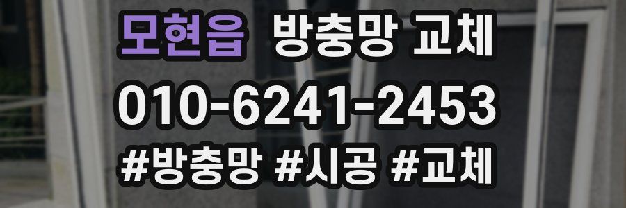 모현읍 방충망 교체