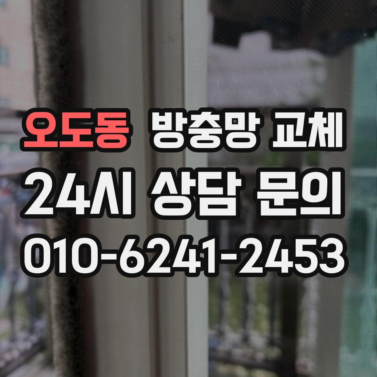 오도동 방충망 교체