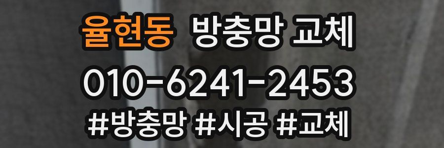 율현동 방충망 교체