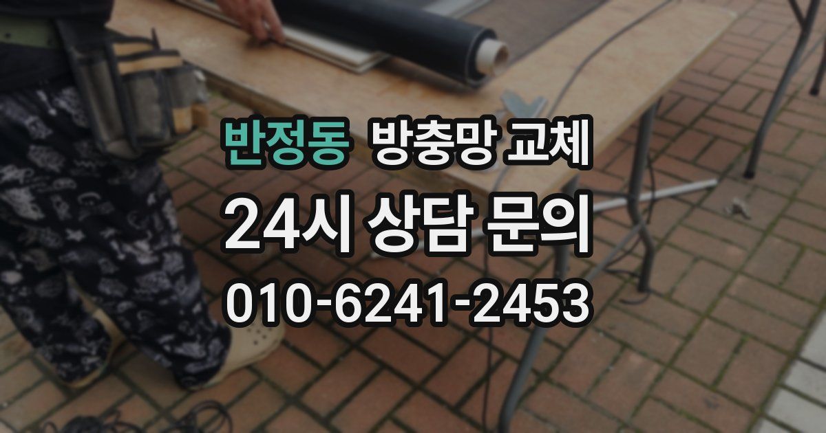 반정동 방충망 교체