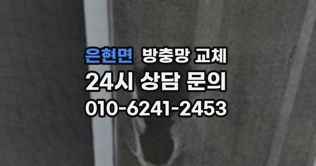 은현면 방충망 교체