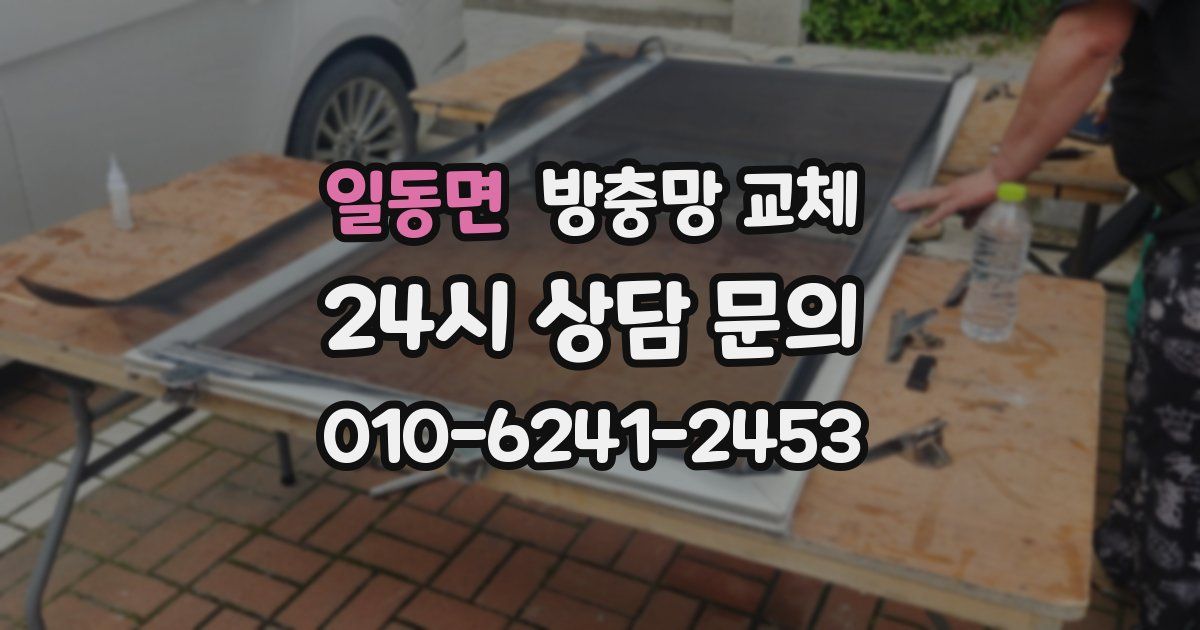 일동면 방충망 교체