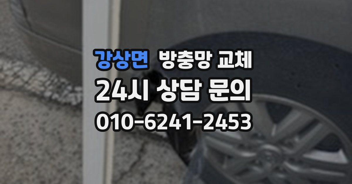 강상면 방충망 교체