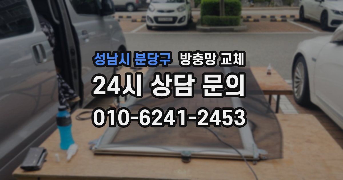 성남시 분당구 방충망 교체