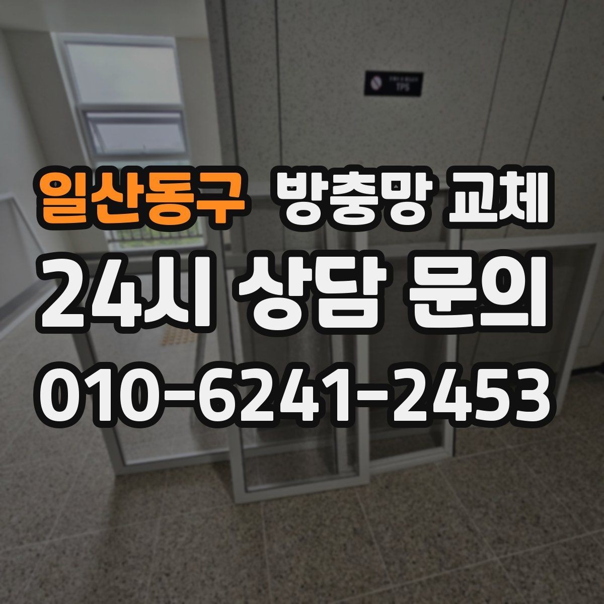 일산동구 방충망 교체 방범창이 있어도 방충망은 필요합니다