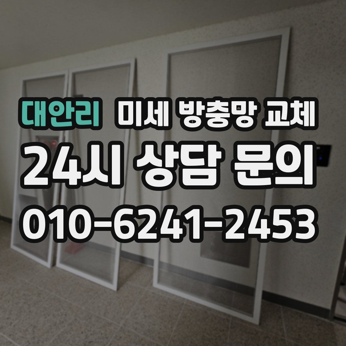 대안리 미세 방충망 교체