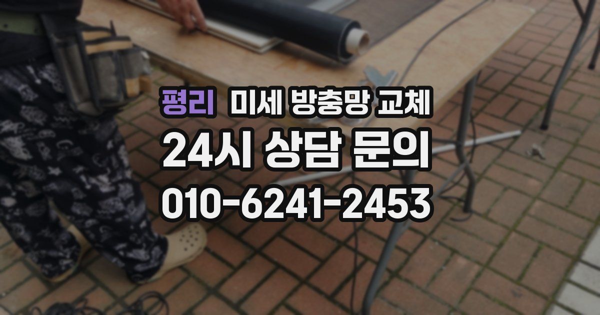 평리 미세 방충망 교체
