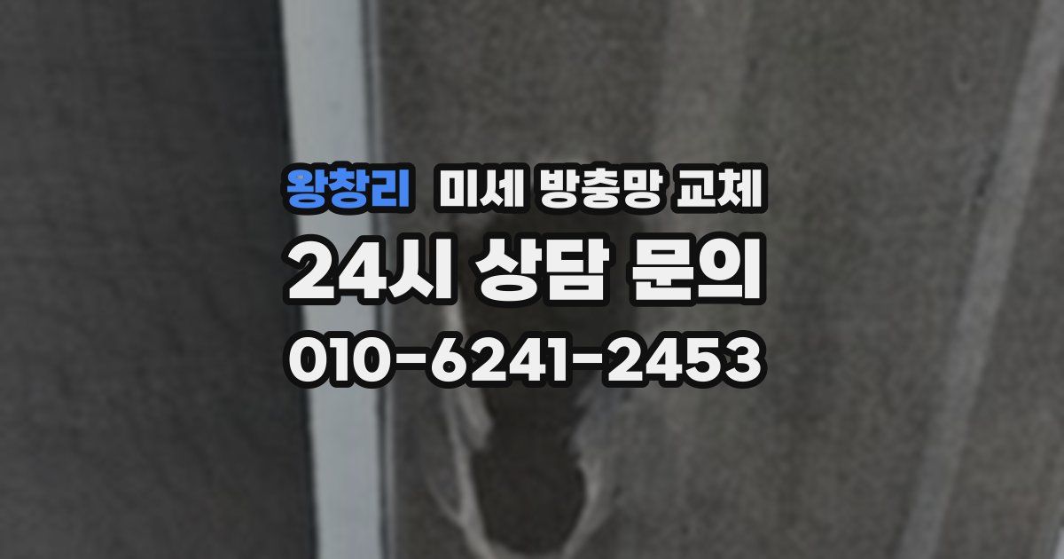 왕창리 미세 방충망 교체