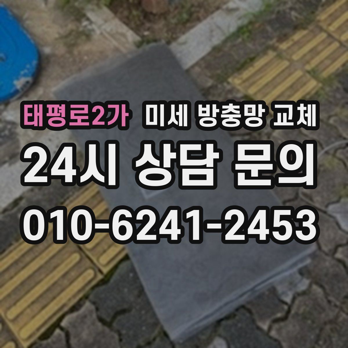 태평로2가 미세 방충망 교체