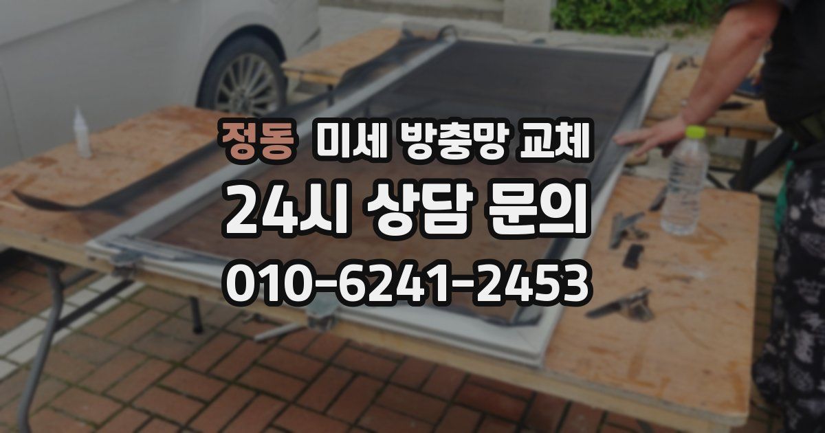 정동 미세 방충망 교체