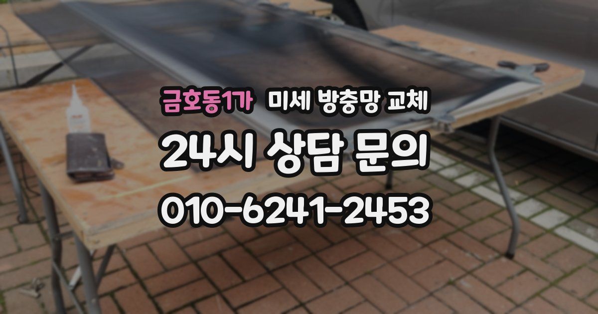 금호동1가 미세 방충망 교체