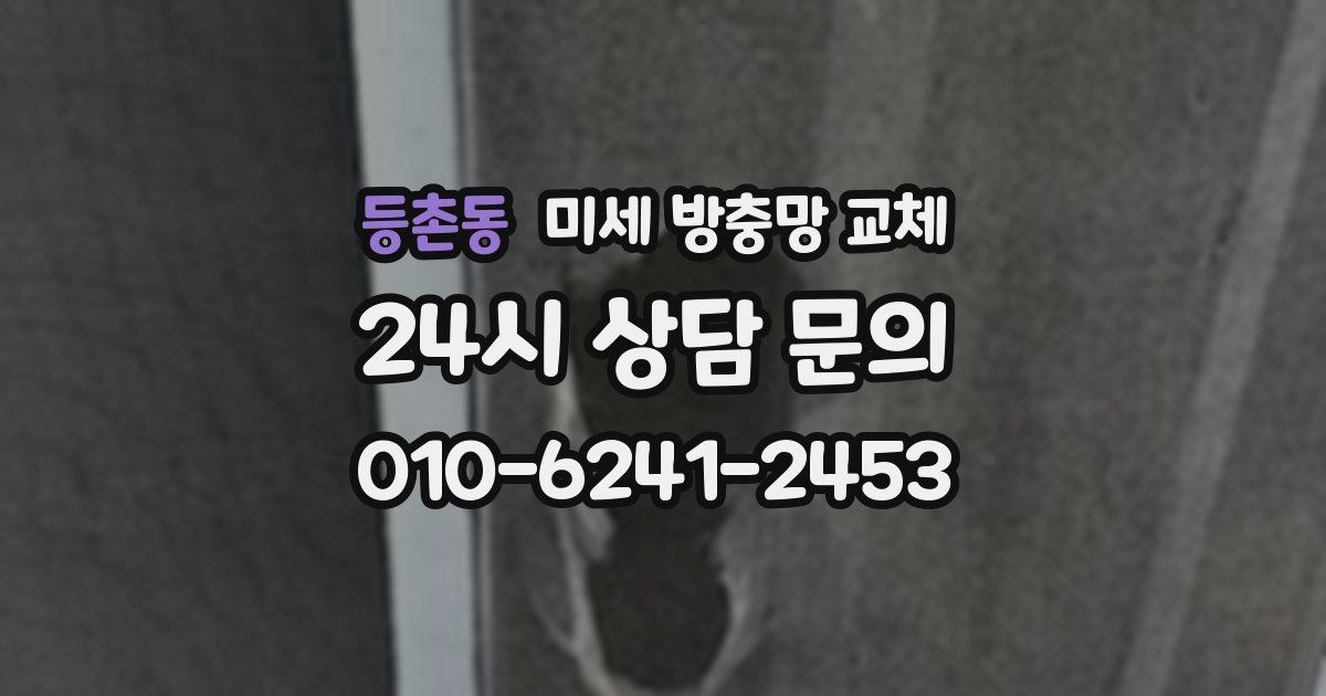 등촌동 미세 방충망 교체