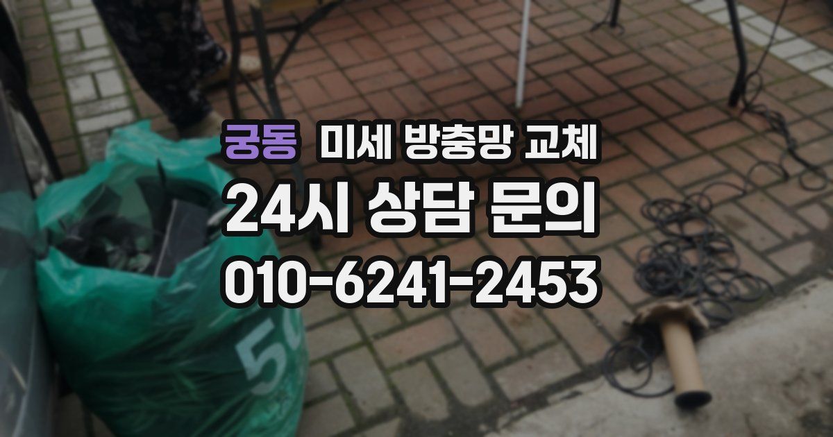 궁동 미세 방충망 교체