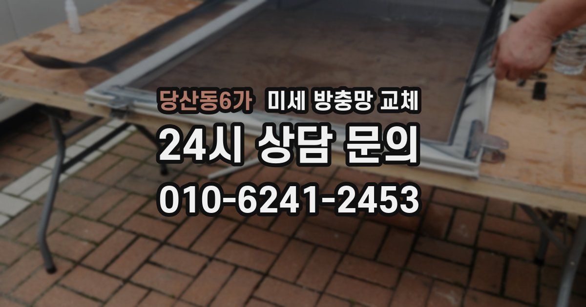 당산동6가 미세 방충망 교체