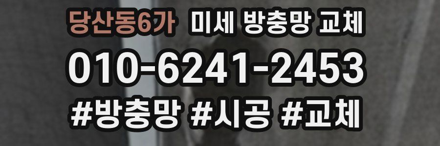 당산동6가 미세 방충망 교체