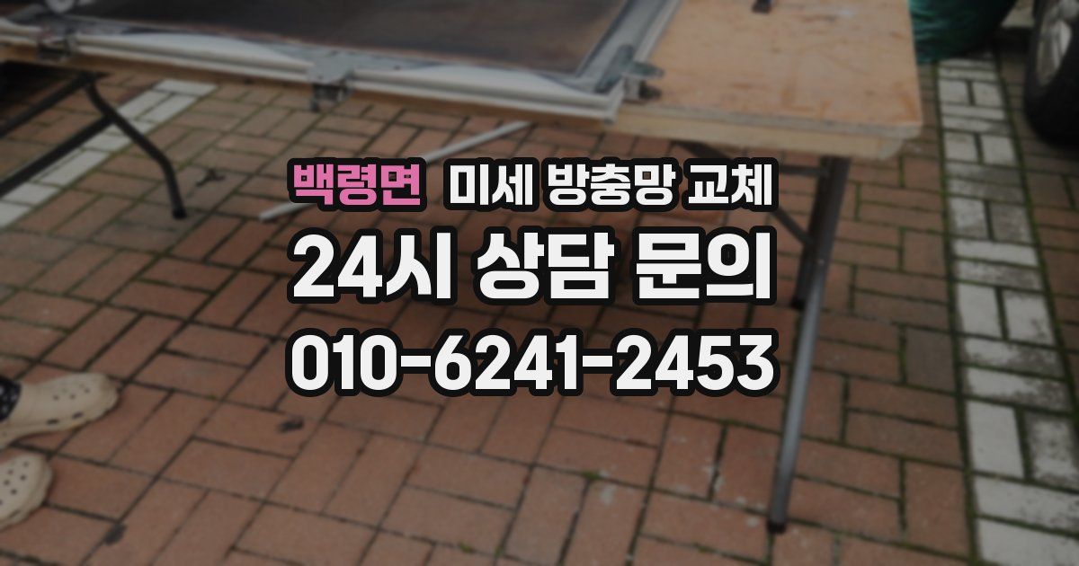 백령면 미세 방충망 교체