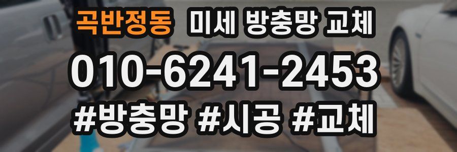 곡반정동 미세 방충망 교체