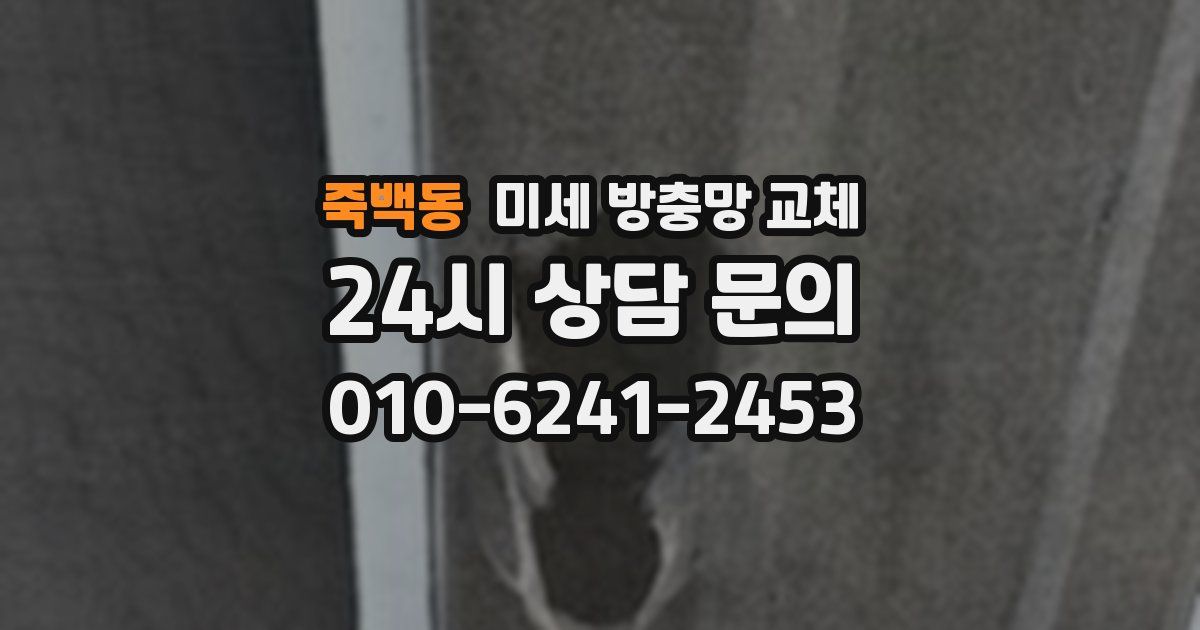 죽백동 미세 방충망 교체