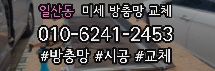 일산동 미세 방충망 교체