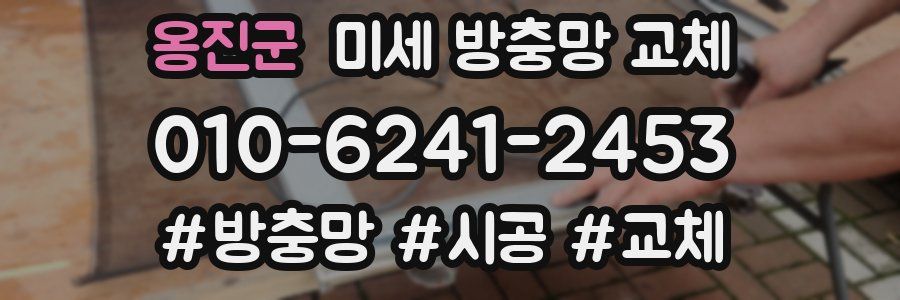 옹진군 미세 방충망 교체