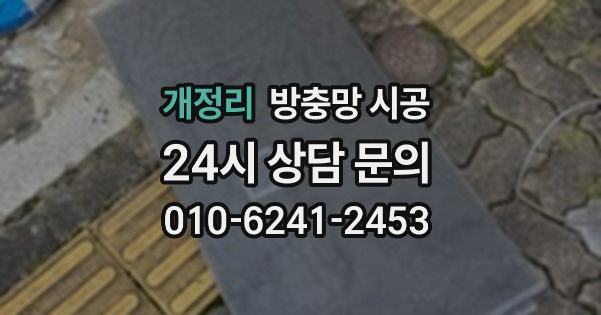 개정리 방충망 시공