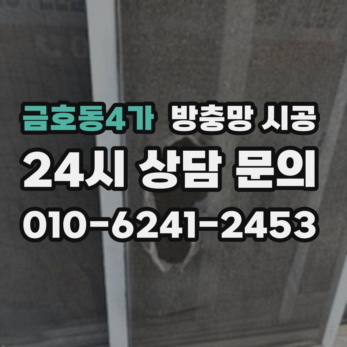 금호동4가 방충망 시공