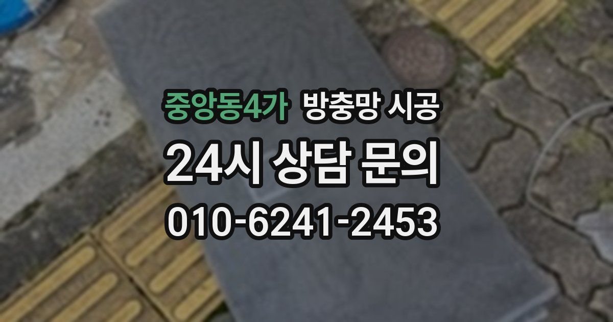 중앙동4가 방충망 시공
