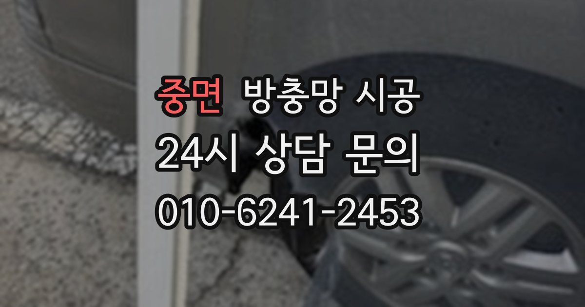중면 방충망 시공