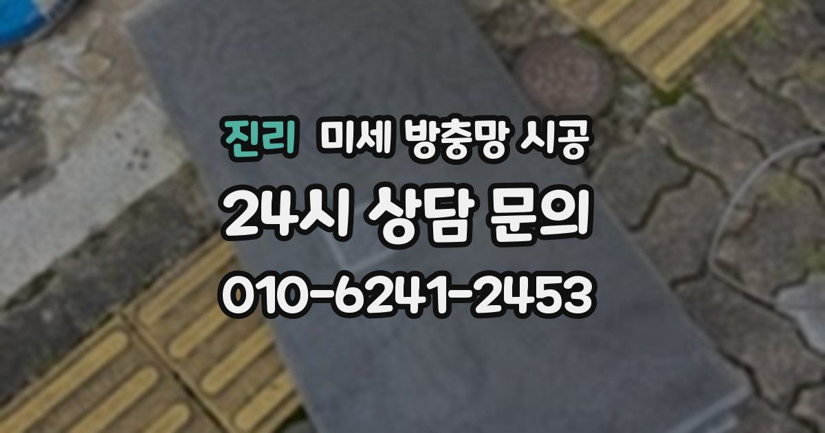 진리 미세 방충망 시공