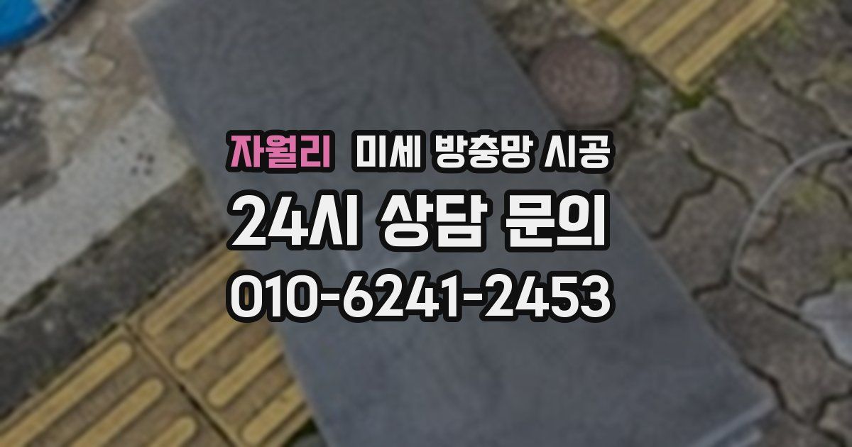자월리 미세 방충망 시공