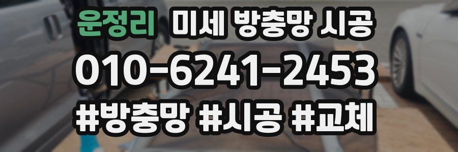 운정리 미세 방충망 시공