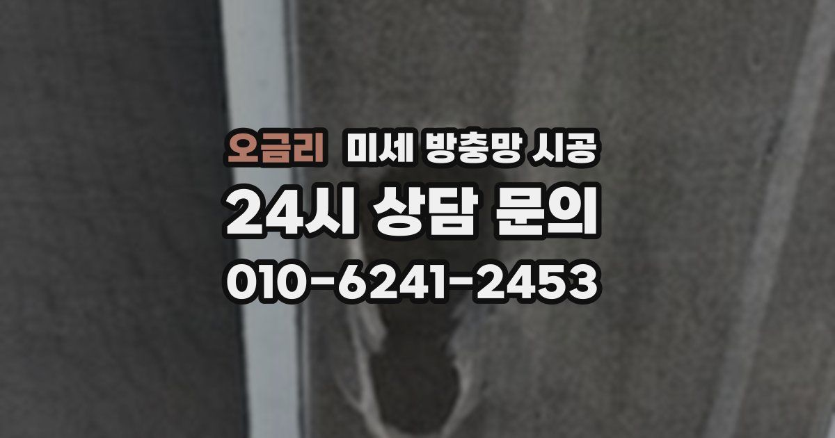 오금리 미세 방충망 시공