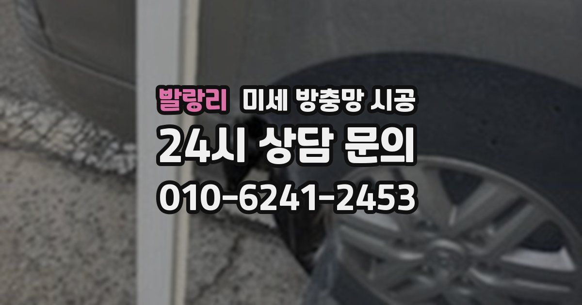 발랑리 미세 방충망 시공