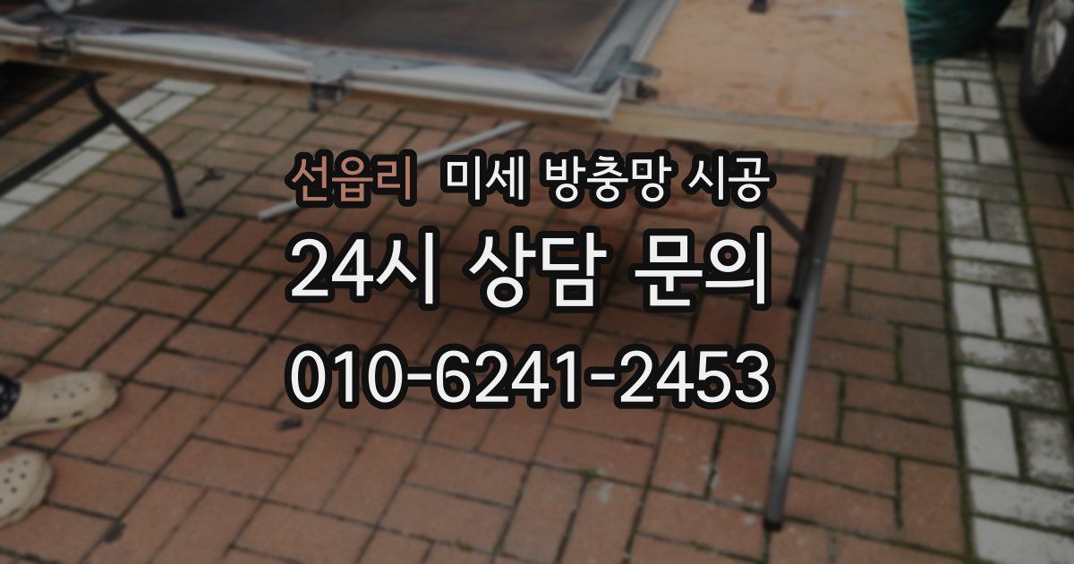 선읍리 미세 방충망 시공