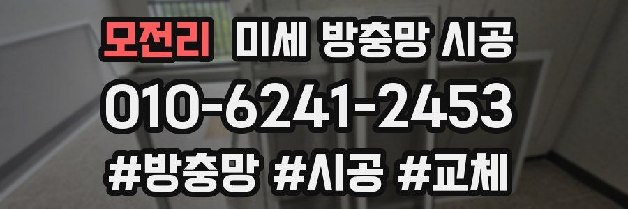 모전리 미세 방충망 시공