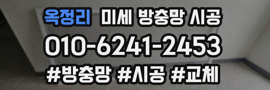 옥정리 미세 방충망 시공
