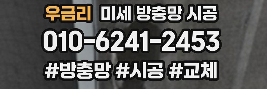 우금리 미세 방충망 시공