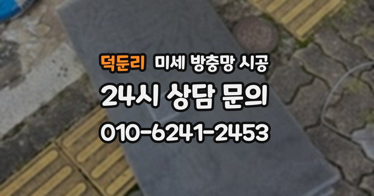 덕둔리 미세 방충망 시공