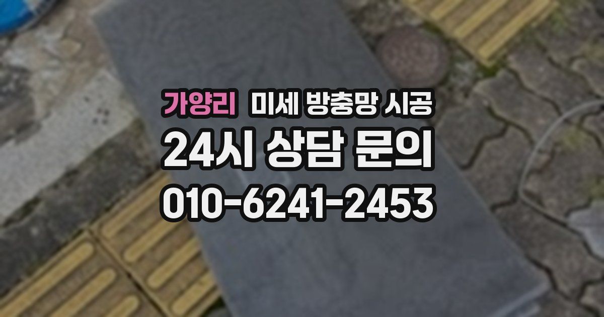 가양리 미세 방충망 시공