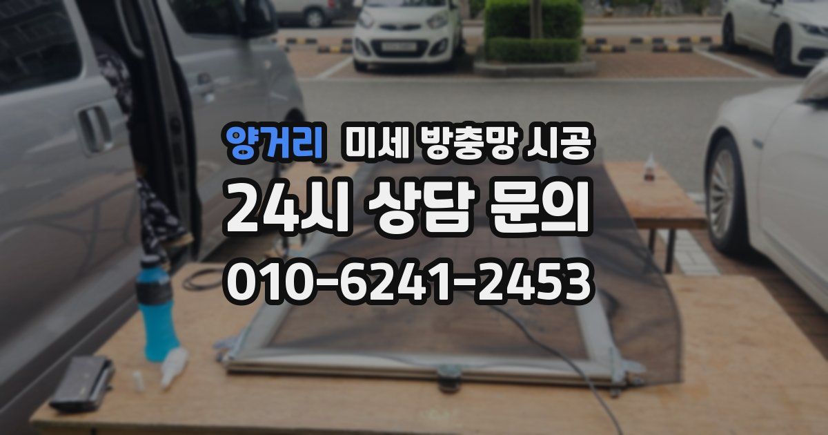 양거리 미세 방충망 시공