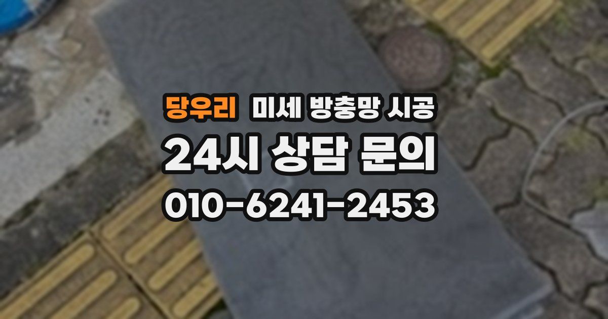 당우리 미세 방충망 시공