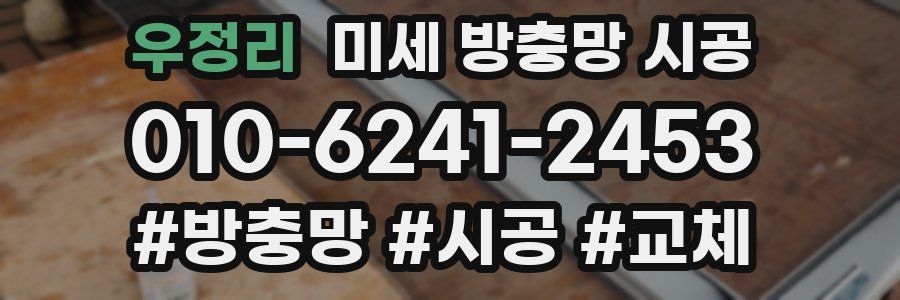 우정리 미세 방충망 시공