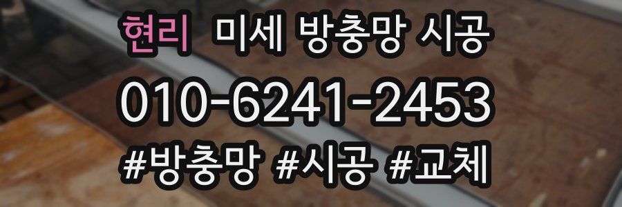 현리 미세 방충망 시공