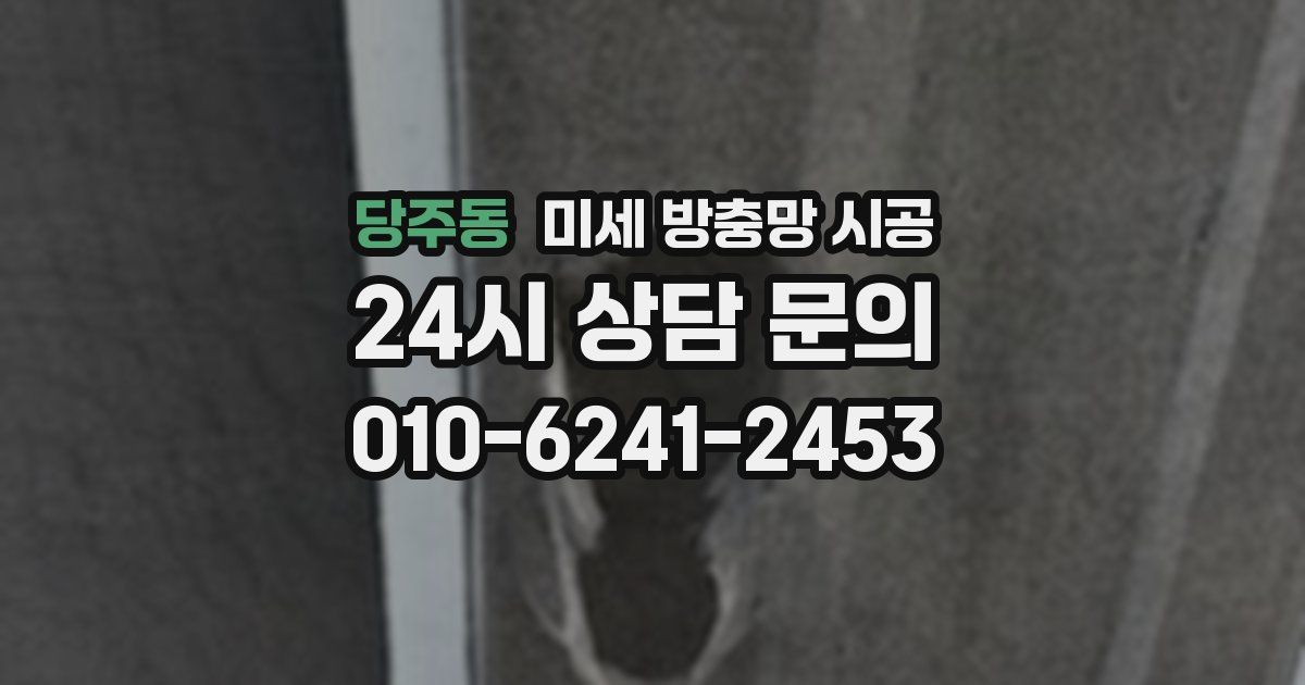 당주동 미세 방충망 시공
