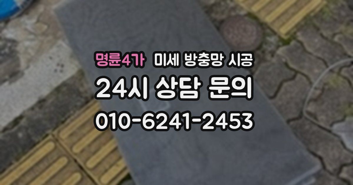 명륜4가 미세 방충망 시공