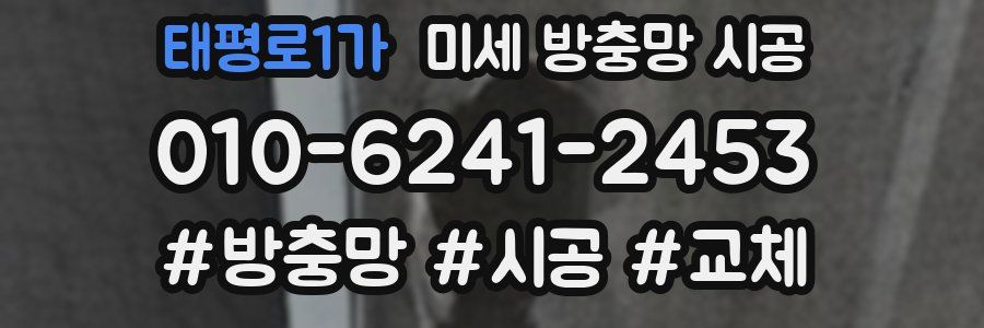 태평로1가 미세 방충망 시공