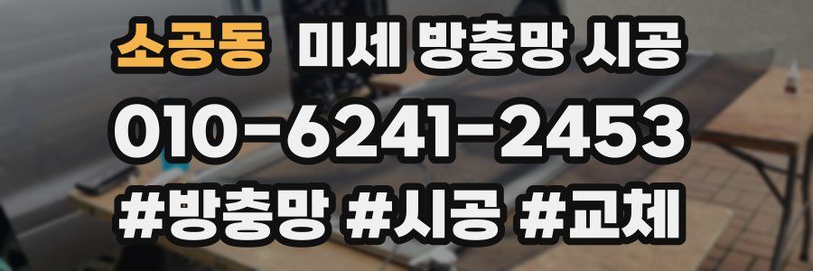 소공동 미세 방충망 시공