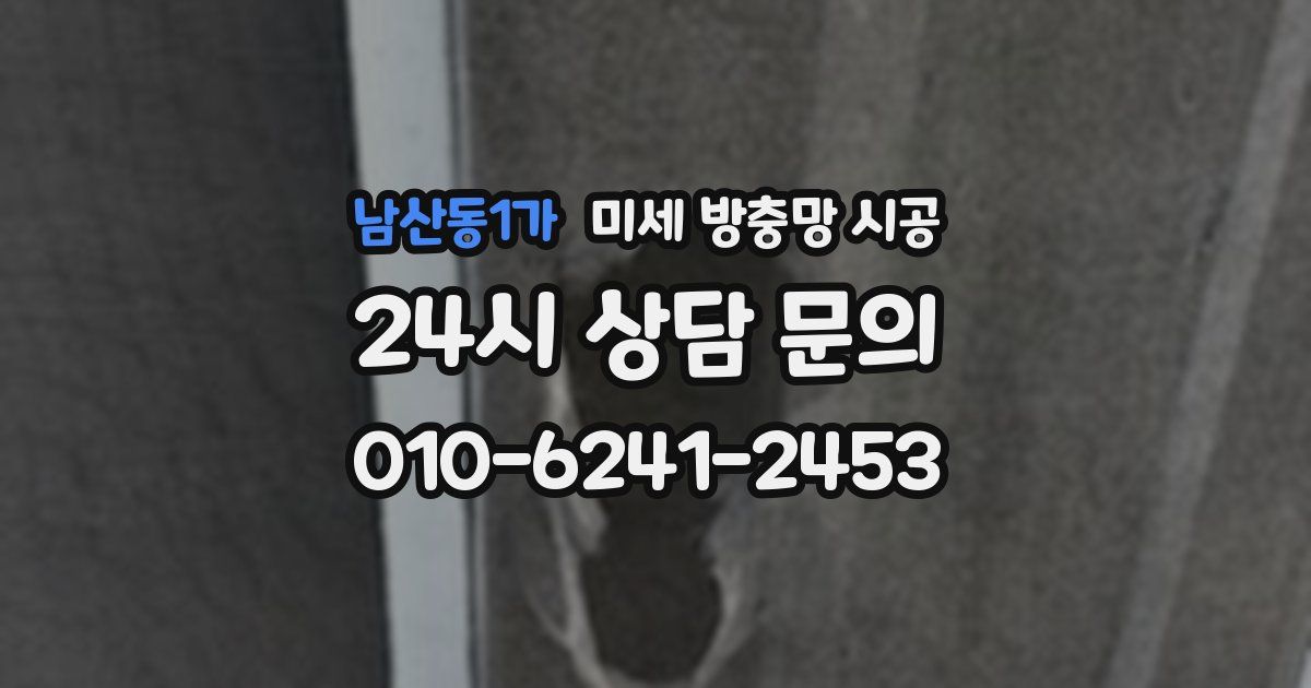 남산동1가 미세 방충망 시공