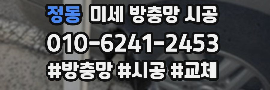정동 미세 방충망 시공